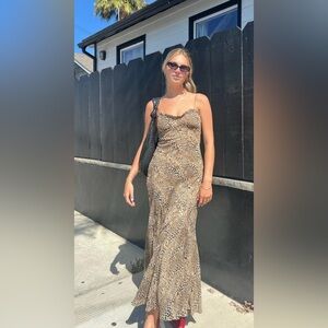 KEEN THE LABEL BLYTHE CHEETAH MAXI DRESS